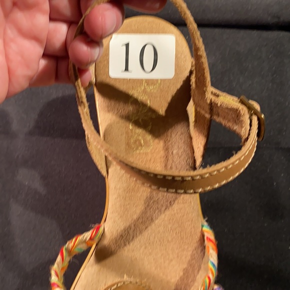 Reba Platform Wedge Sandals Size 10 - Picture 4 of 8